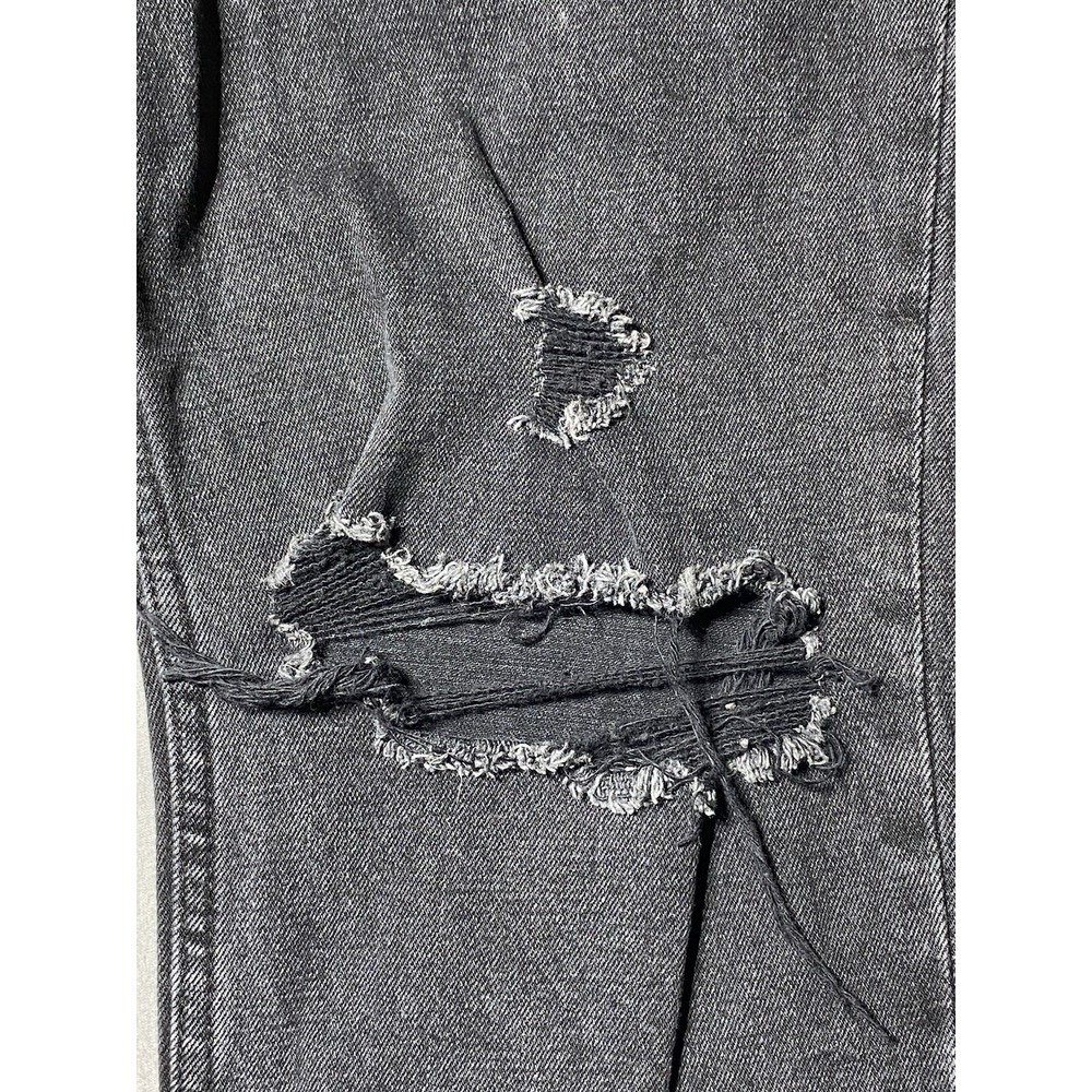 Abercrombie Curve Love Womens 28 Ultra High Rise Ankle Straight Black Jeans - Picture 2 of 11